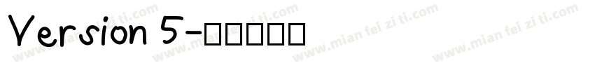 Version 5字体转换